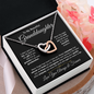 To My Grandaughter - Interlocking Hearts Necklace