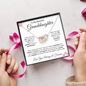 To My Granddaughter - Interlocking Hearts Necklace