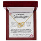 To My Granddaughter - Interlocking Hearts Necklace