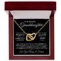 To My Grandaughter - Interlocking Hearts Necklace