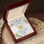 To My Granddaughter - Interlocking Hearts Necklace
