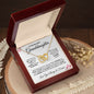 To My Granddaughter - Interlocking Hearts Necklace