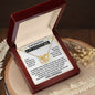To My Beautiful Granddaughter From GrandPa | Always Be Brave And Strong | Interlocking Hearts Necklace