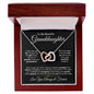 To My Grandaughter - Interlocking Hearts Necklace