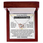 To My Beautiful Granddaughter From GrandPa | Always Be Brave And Strong | Interlocking Hearts Necklace