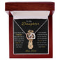 To My Daughter From Dad - Interlocking Necklace