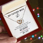 To My Future Wife - Interlocking Hearts Necklace