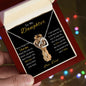To My Daughter From Dad - Interlocking Necklace