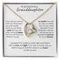 To My Beautiful Granddaughter - Forever Love Necklace
