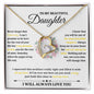 To My Beautiful Daughter - Forever Love Necklace