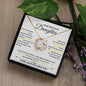 To My Beautiful Daughter - Forever Love Necklace