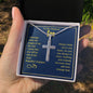 TO MY SON - STAINLESS STEEL CROSS NECKLACE