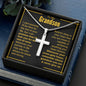 To My Grandson - Cross Necklace