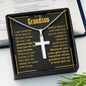 To My Grandson - Cross Necklace