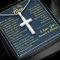 To My Man - Cross Necklace