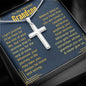 To My Dearest Grandson - Cross Necklace