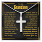 To My Grandson - Cross Necklace