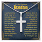 To My Dearest Grandson - Cross Necklace