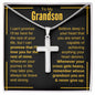 To My Grandson - Cross Necklace