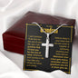 To My Grandson - Cross Necklace