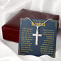 To My Dearest Grandson - Cross Necklace