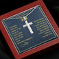 TO MY SON - STAINLESS STEEL CROSS NECKLACE