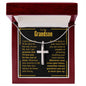 To My Grandson - Cross Necklace