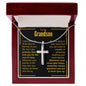 To My Grandson - Cross Necklace