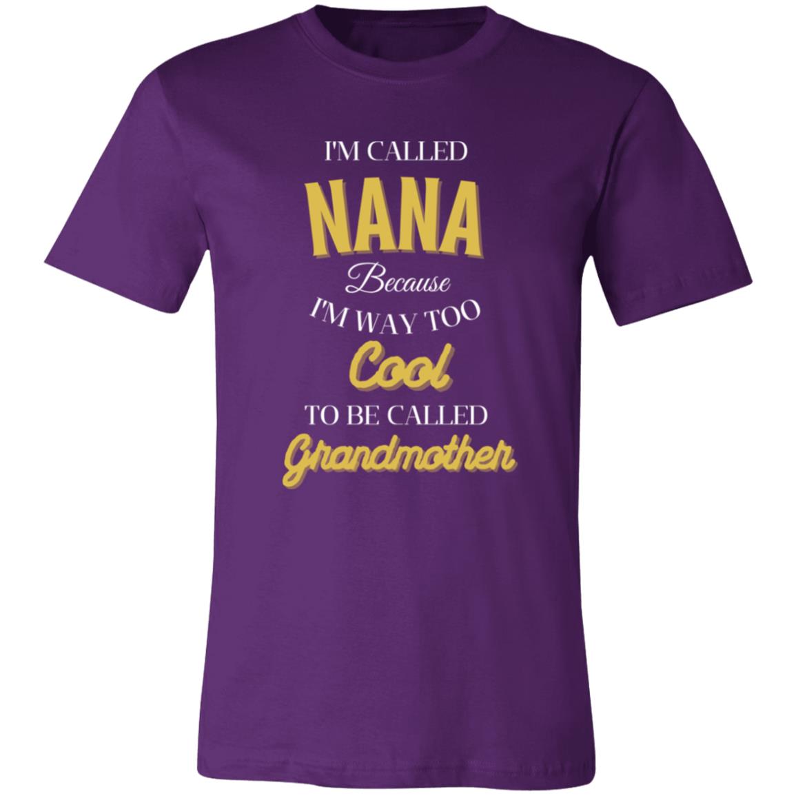 TO COOL TO BE CALLED GRANDMOTHER -Jersey Short-Sleeve Shirt