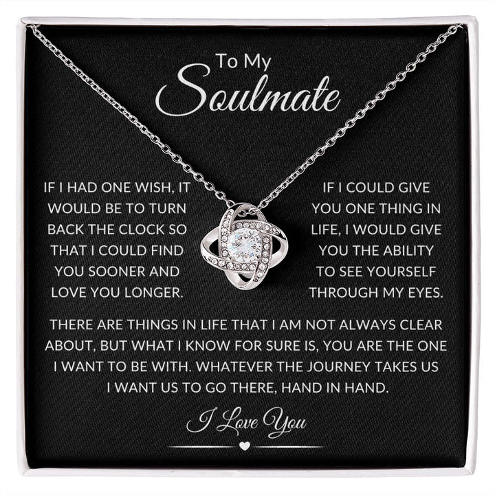 To My Soulmate - Love Knot Necklace
